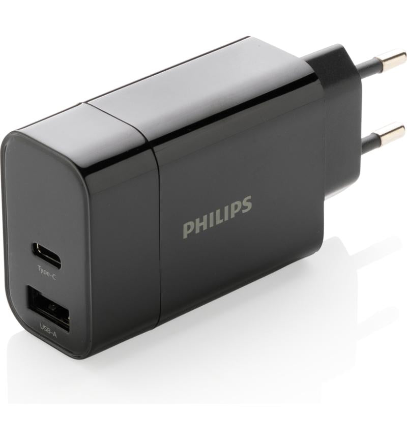 Philips 20W USB-C Power Delivery Wall Charger – Black