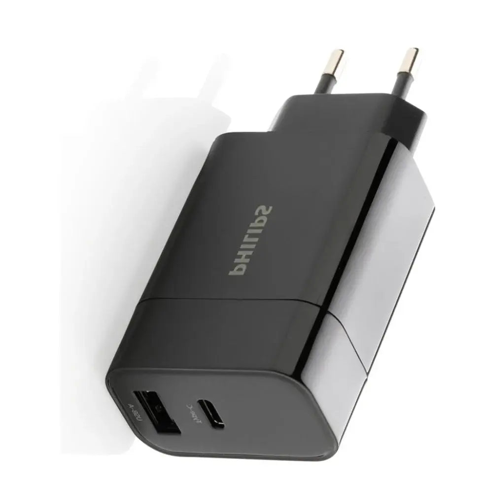 Philips 20W USB-C Power Delivery Wall Charger – Black