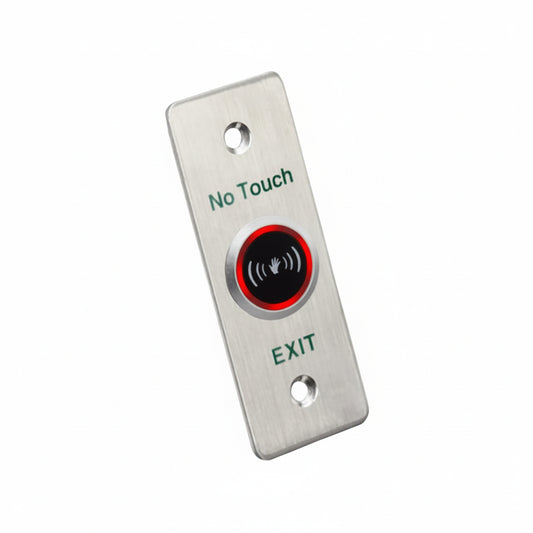 Hikvision DS-K7P04 exit button front view.

