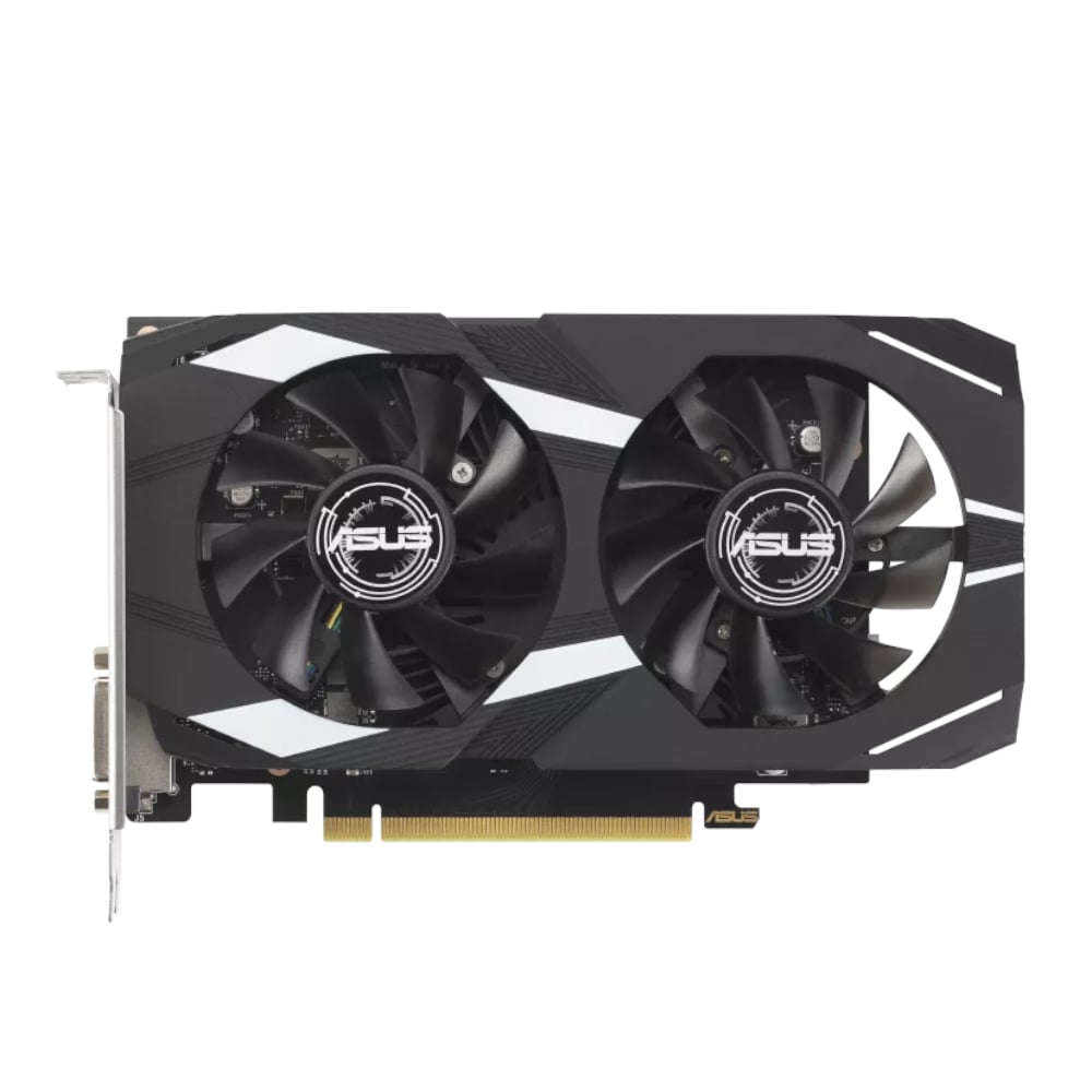 ASUS Dual GeForce RTX 3050 OC 6GB GDDR6 Gaming Graphics Card features a compact design perfect for gamers.