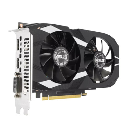 ASUS Dual GeForce RTX 3050 OC 6GB GDDR6 Gaming Graphics Card features dual fans and compact design for optimal performance.