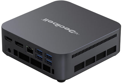 DECIBELL Mini PC – Intel Core i3-1215U, 8 GB DDR4, 256 GB NVMe SSD, Windows 11 Pro, compact design for efficient use.