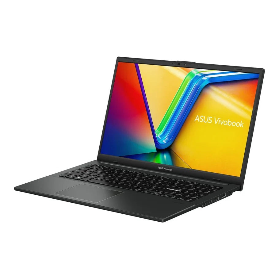 Asus Vivobook laptop with colorful display on a white background