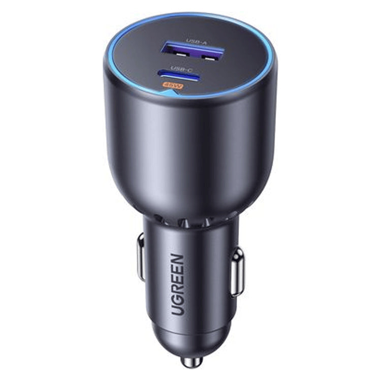 UGREEN 63W Type-C + USB A Fast Car Charger (EC701-35023) – front view