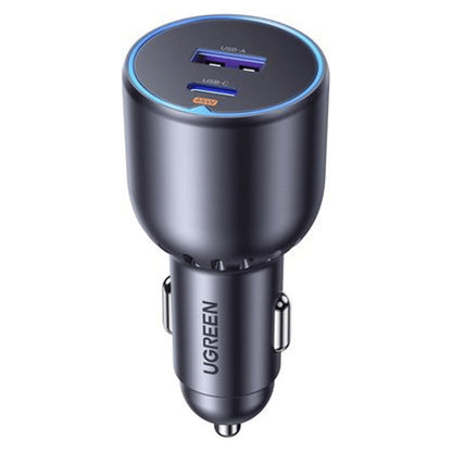 UGREEN 63W Type-C + USB A Fast Car Charger (EC701-35023) – front view