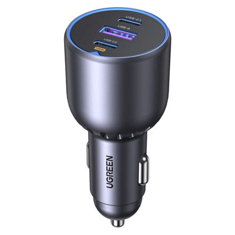 UGREEN 130W USB-C 3-port Car Charger (EC705-55511) – front view