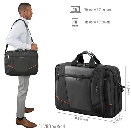 Everki Flight briefcase EKB419 travel detail