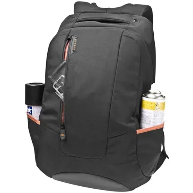 Everki Swift 17 laptop backpack angled view - EKP116NBK