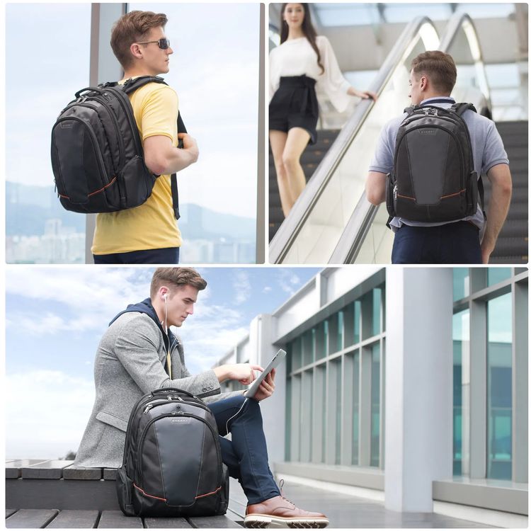 Everki Flight laptop backpack EKP119 alternate view