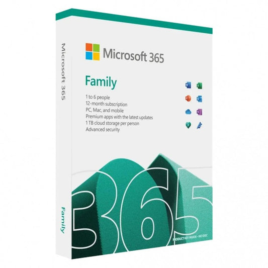 Microsoft 365 Family 12-month subscription box, EP2-36885