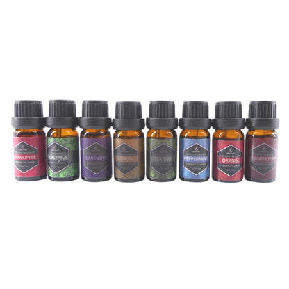 Silkinder Luxury Aromatherapy Essential Oils Collection - 8 Bottles of Pure Bliss including Orange and Lemon oils.