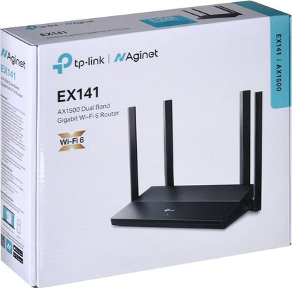 TP-Link EX141 AX1500 Dual-Band Gigabit Wi-Fi 6 Router