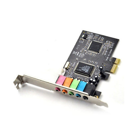 Enhanced 5.1 Channel PCI-E Audio Card for Immersive Computer Sound Experience - E0010