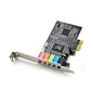 Enhanced 5.1 Channel PCI-E Audio Card for Immersive Computer Sound Experience - E0010