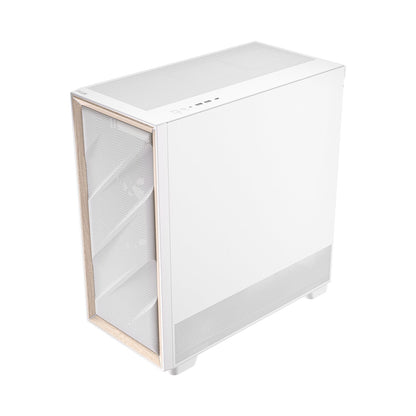 Antec FLUX Mid-Tower E-ATX Gaming Chassis Wood Front Panel - White