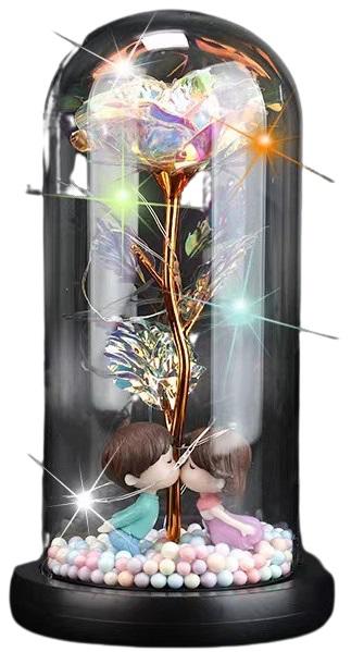 Forever Glass Dome Night Light - Romantic Kissing Lovers - VTS-KL