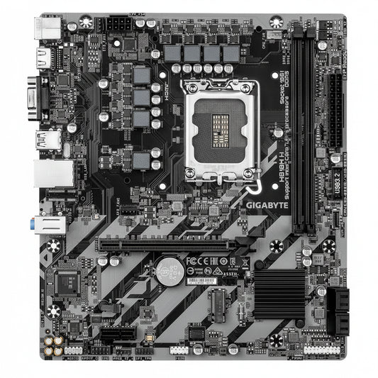 Top-down view of the Gigabyte A520M S2H Micro-ATX motherboard.

