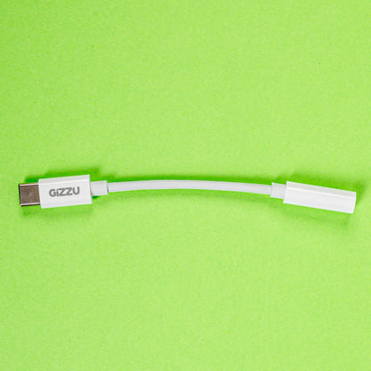 Gizzu USB Type-C to 3.5mm AUX Audio Adapter - White