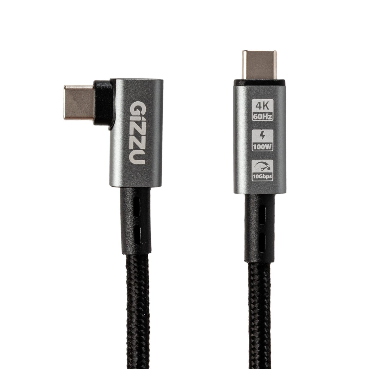 Gizzu 100W 10Gbps Type-C Angled 1m Cable