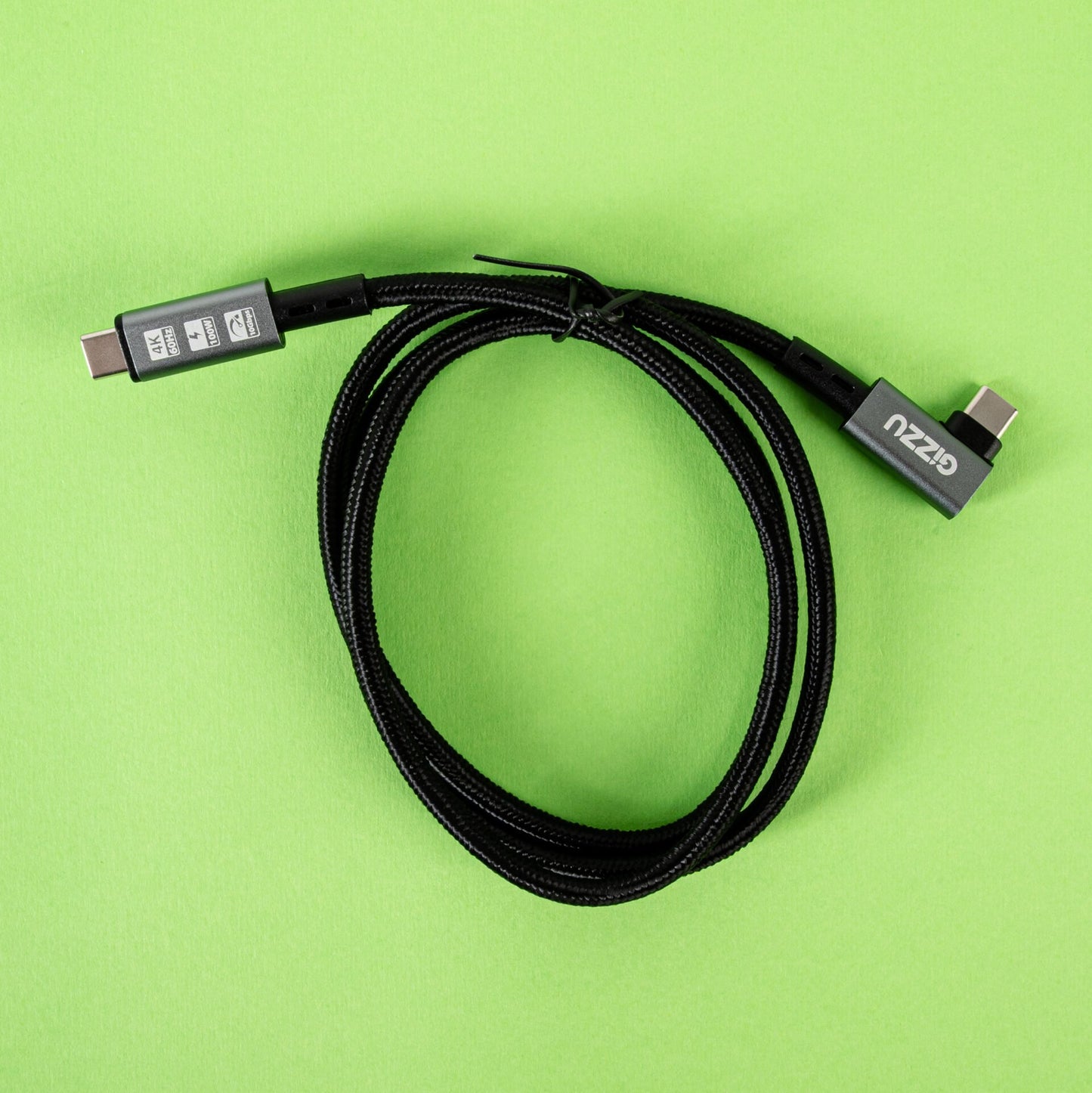 Gizzu 100W 10Gbps Type-C Angled 1m Cable