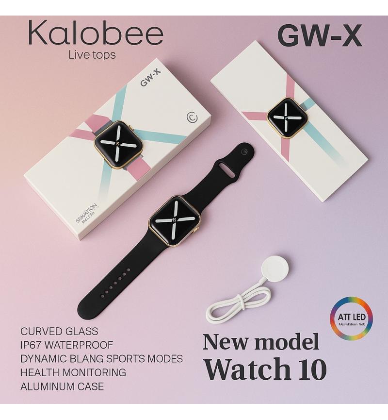 Kalobee GW-X Series 10 AMOLED smart watch displaying ChatGPT integration feature.

