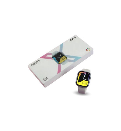 Side profile of Kalobee GW-X Series 10 fitness tracker showing silver color option.

