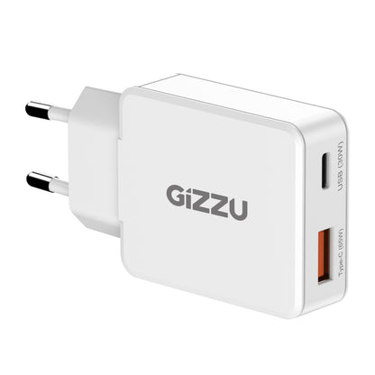 Gizzu 2-Port 65W GaN Wall Charger with USB-C PD Fast Charging Compact Design