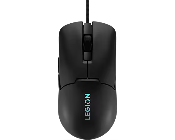 Lenovo Legion M300s RGB Gaming Mouse – Lightweight, Ambidextrous, 8000 DPI, 6 Buttons – Black, perfect for gamers.