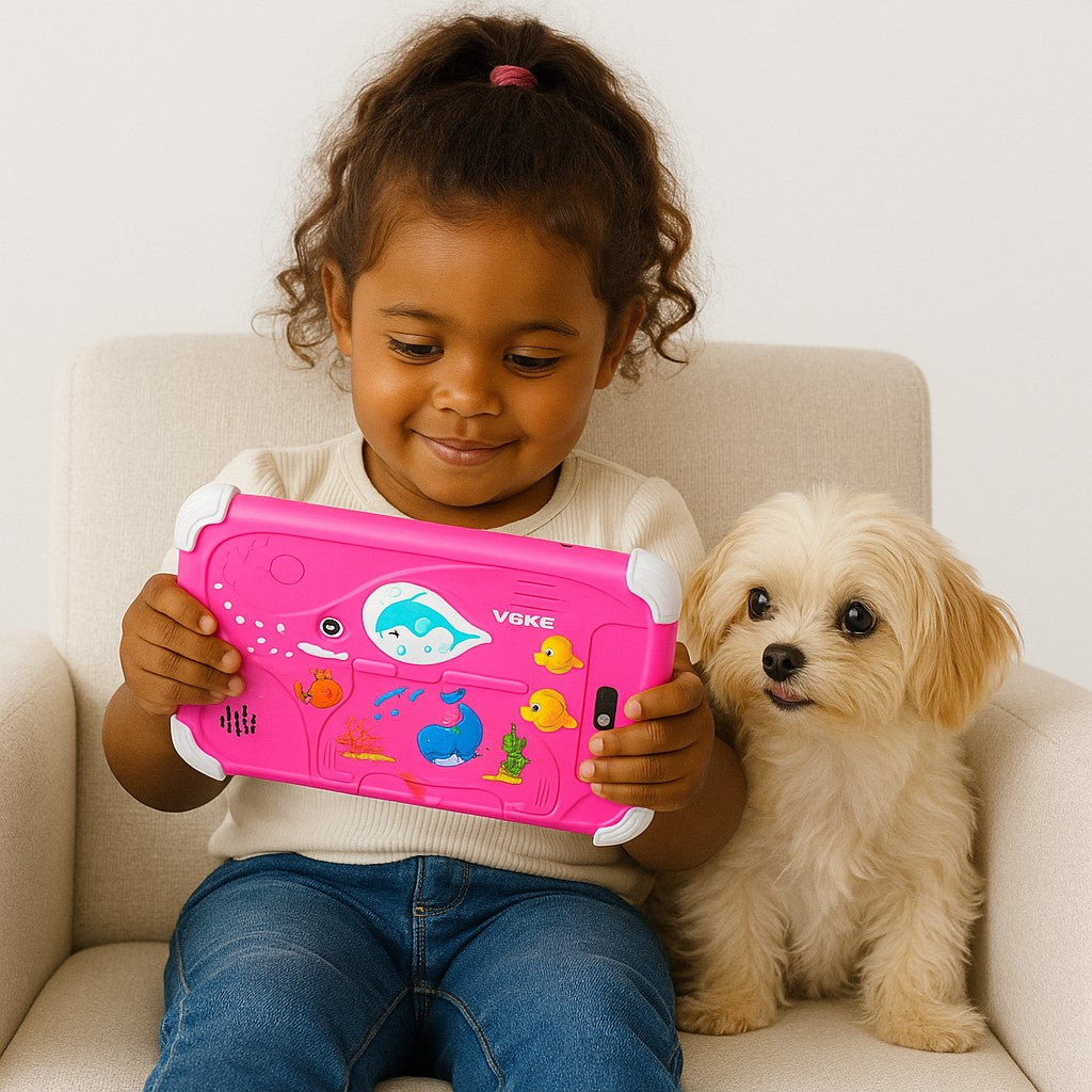 VGKE 7" IPS Kids Tablet - Mediatek MT6735 CPU, 1GB RAM, 16GB Storage, 3G + Wifi