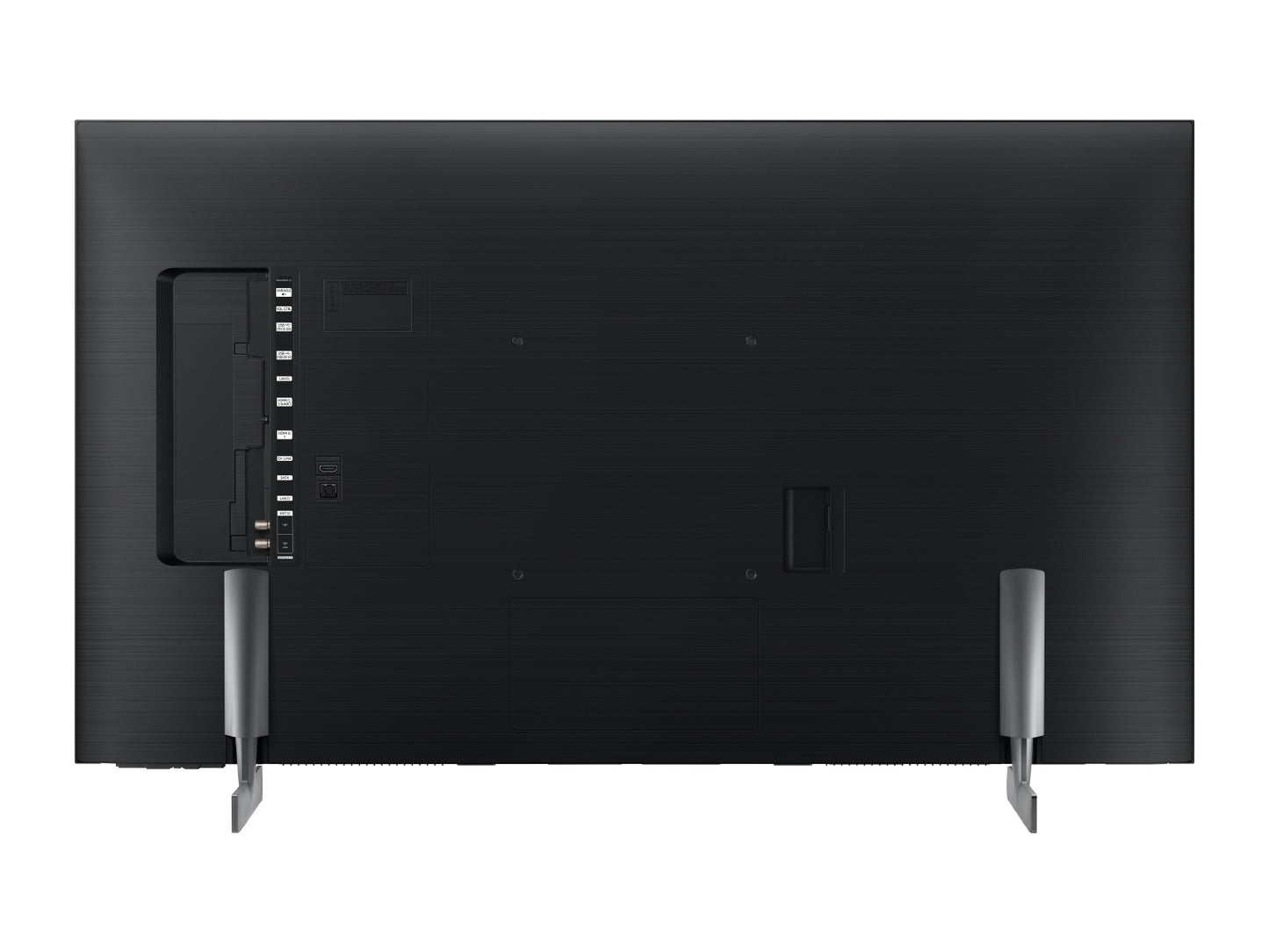 Television on its flat lift stand.

