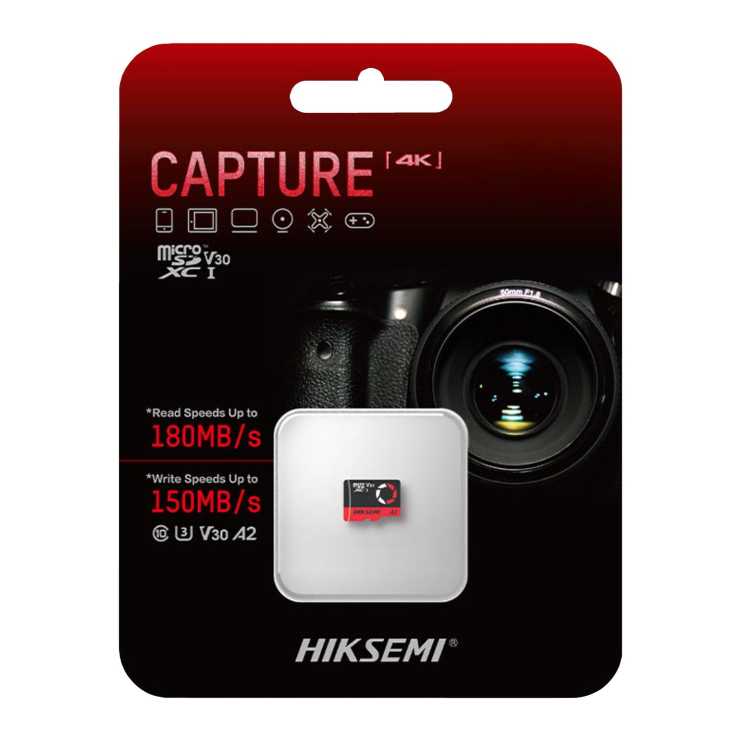 HIKSEMI HS-TF-E3 128GB microSD Memory Card – UHS-I U1, High-Speed, Durable for HD Video, ideal for fast data storage.