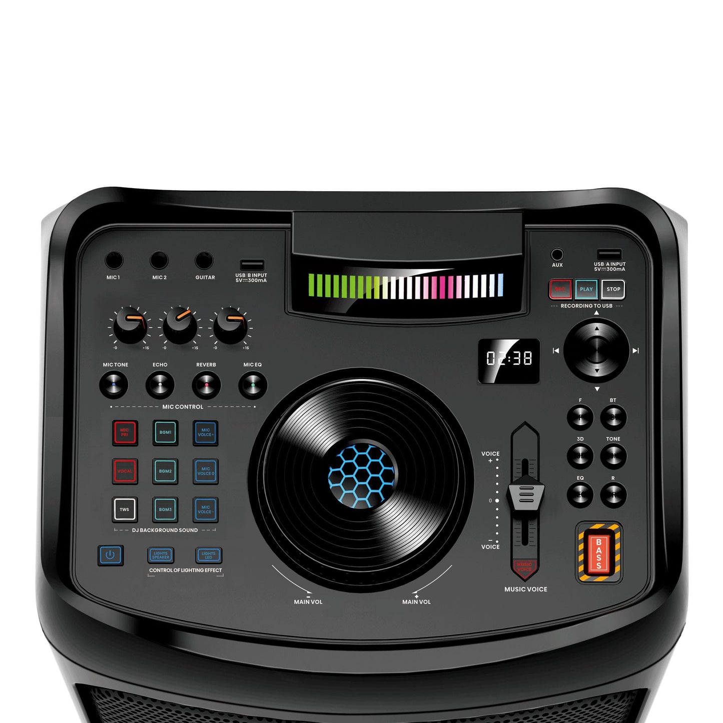 Hisense HP300 400W Bluetooth Party Speaker with Karaoke & DJ Lights