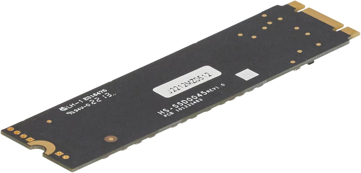 Close-up detail of the M.2 SATA interface and connectors.

