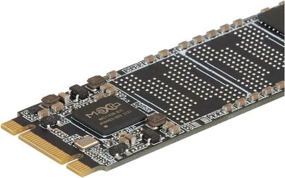 The black Hikvision SSD displayed at an angle on an anti-static bag.

