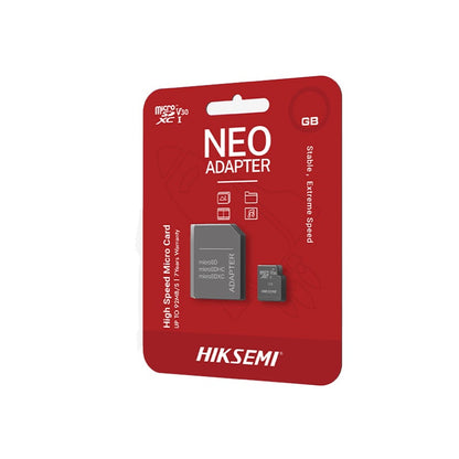 HIKSEMI C1 64GB Micro SD Card with Adapter – High Speed, Class 10, U1, ideal for Full HD in phones, cameras, and drones.