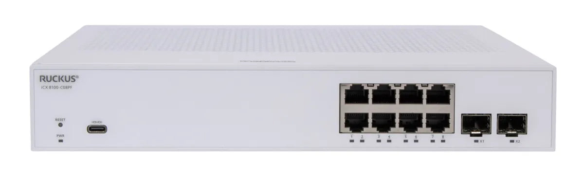 Ruckus ICX8100 8-Ports Layer 2 POE Switch