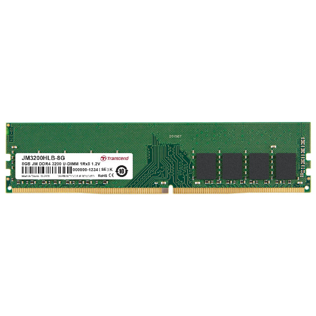 Transcend DDR4 RAM module on a white background