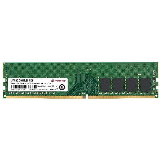 Transcend DDR4 RAM module on a white background