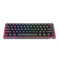Redragon K616 FIZZ Pro 61-Key RGB Mechanical Gaming Keyboard – Black with wireless/wired, hot-swappable switches and customizable RGB lighting.