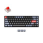 Keychron K6 Pro 65% black wireless mechanical keyboard with red G Pro switches, RGB lighting and QMK/VIA support
