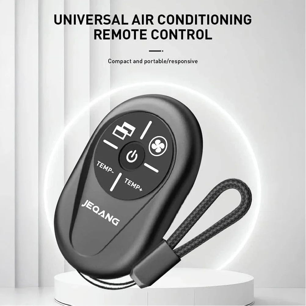 The remote pointed at a split-type air conditioner unit.

