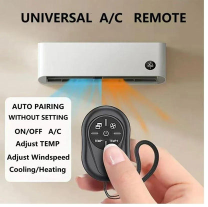 The remote with its attached lanyard for easy carrying.

