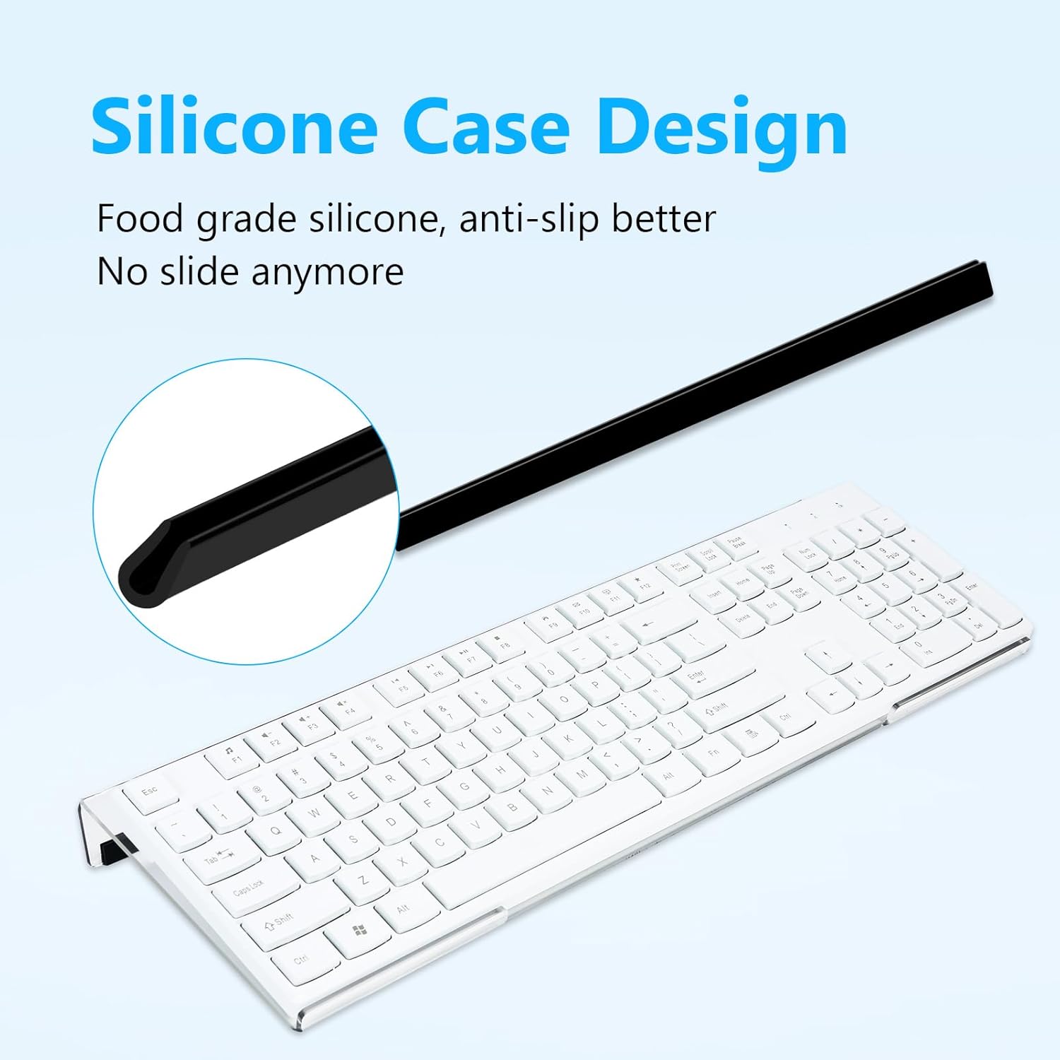Clear acrylic keyboard stand for PC and laptop