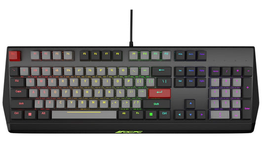 Elevate your gameplay with the KR1 Professional Wired Gaming Mechanical Keyboard - Gateron Switches, RGB Backlit, Ultra-Responsive.