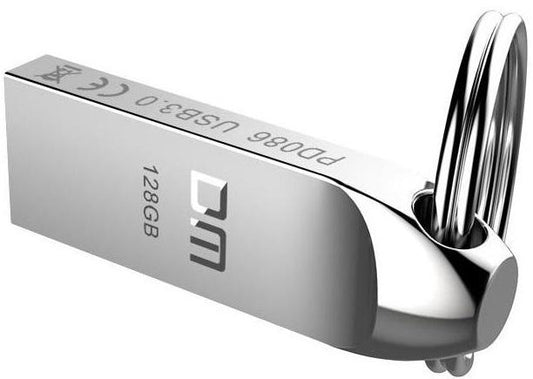 Key Ring Flash Drive 128GB USB 3.0 Metallic - PD0863128GB