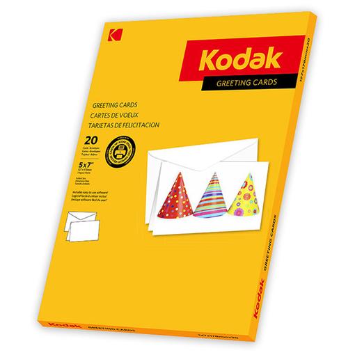 Kodak 5x7 Greeting Card Set with Envelopes - 20 Pack - Premium Quality - 5740017
