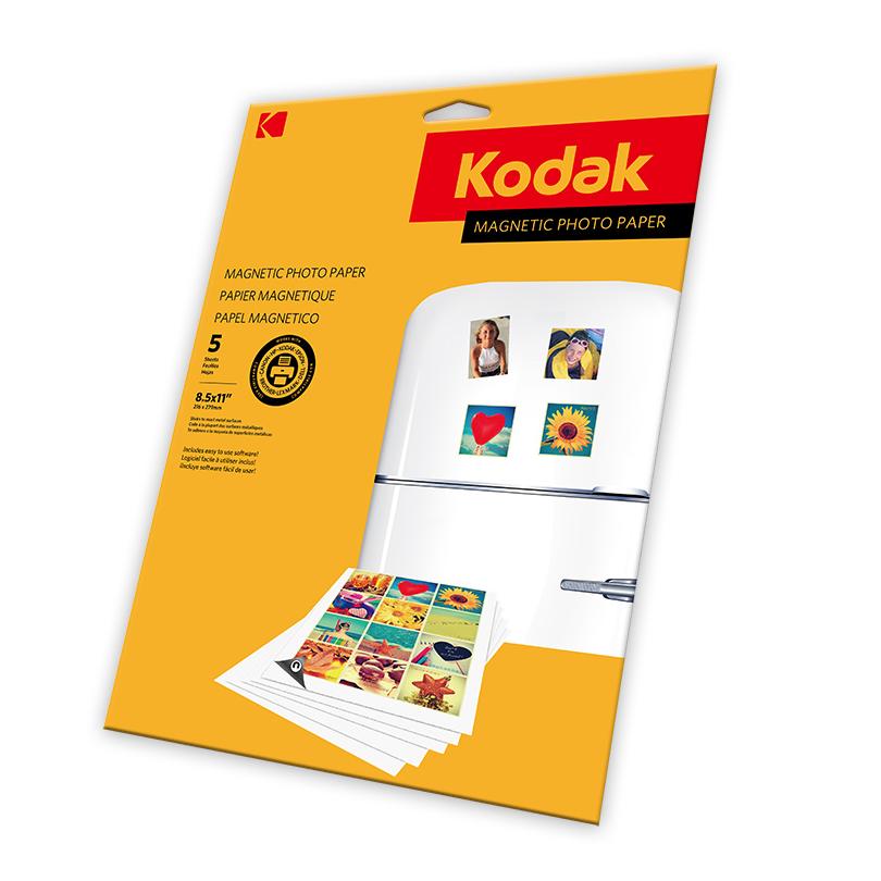 Kodak Magnetic Photo Paper Pack - 5 A4 Sheets for Vibrant Prints - 5740019
