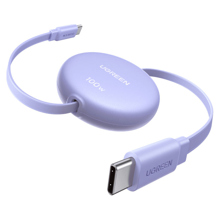 UGREEN 100W Fast Charging Retractable USB Type-C Cable 1M - Purple (L531-95673) – alternate product view