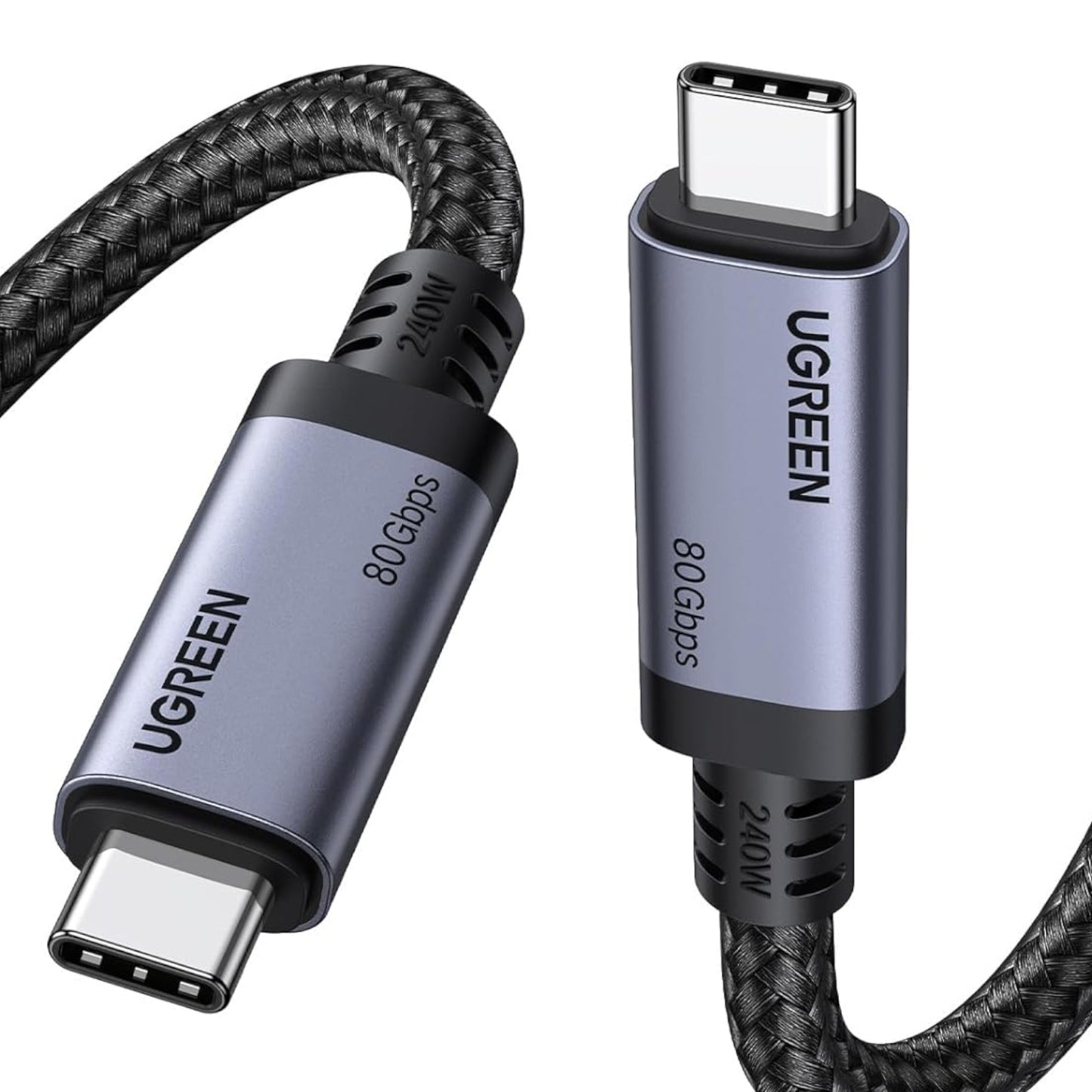 UGREEN USB4 Gen4 240W USB-C to USB-C Cable 80Gbps 16K PD 3.1 1m Black