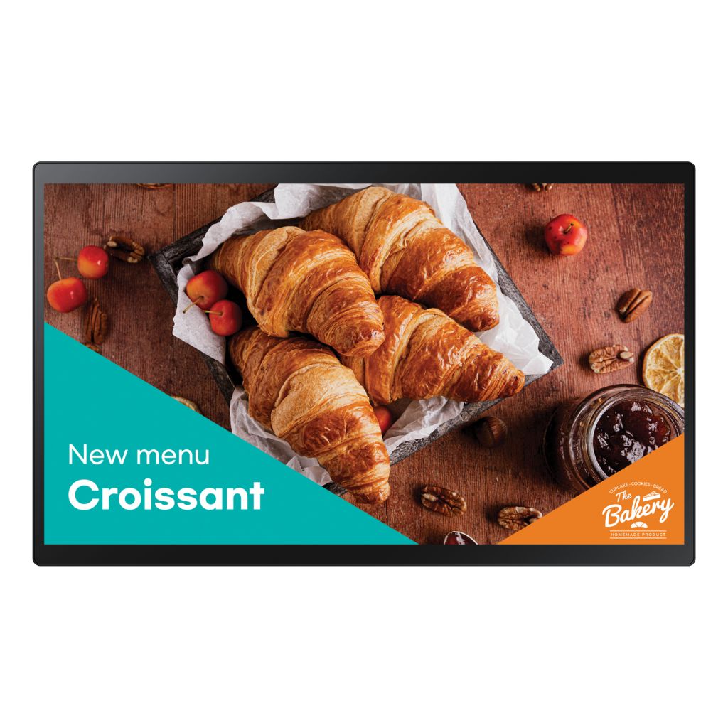 Samsung QB24C-T 24-inch signage display front view.

